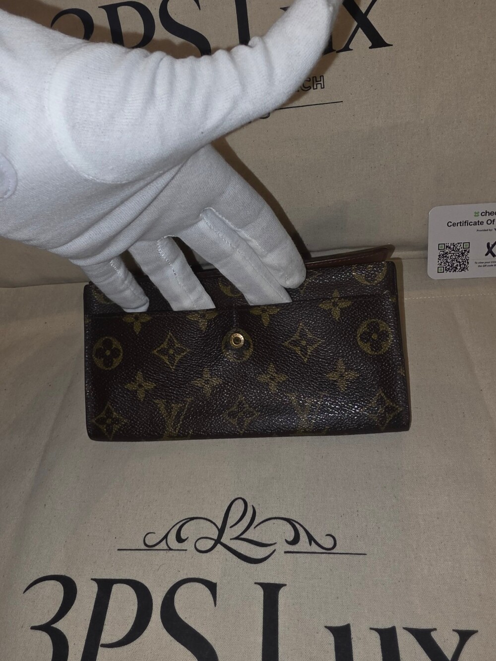 Louis Vuitton Monogram Canvas Porte-Monnaie Credit Long Wallet